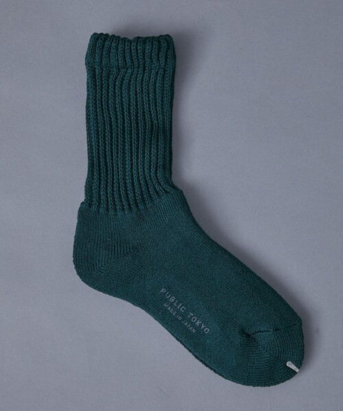 PUBLIC TOKYO（パブリックトウキョウ）の「【本当に良いソックス】A REALY GOOD LONG SOCKS（ソックス/靴下・メンズ・ホワイト/グレー/ブラック/ダークグリーン・FREE）」の11枚目の写真