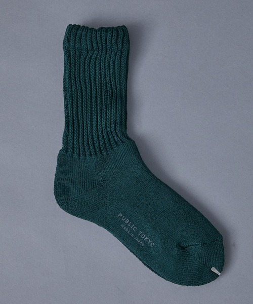 PUBLIC TOKYO（パブリックトウキョウ）の「【本当に良いソックス】A REALY GOOD LONG SOCKS（ソックス/靴下・メンズ・ホワイト/グレー/ブラック/ダークグリーン・FREE）」の10枚目の写真
