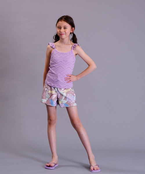 ROXY（ロキシー）の「ROXY/ロキシー MINI MERMAID 水着 ビキニ セット 親子コーデ TSW231101（水着・キッズ・ラベンダー/カーキ・130cm/140cm/150cm）」の2枚目の写真