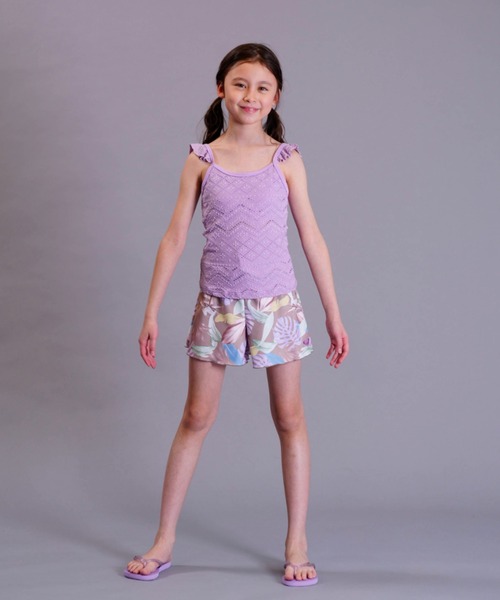 ROXY（ロキシー）の「ROXY/ロキシー MINI MERMAID 水着 ビキニ セット 親子コーデ TSW231101（水着・キッズ・ラベンダー/カーキ・130cm/140cm/150cm）」の5枚目の写真