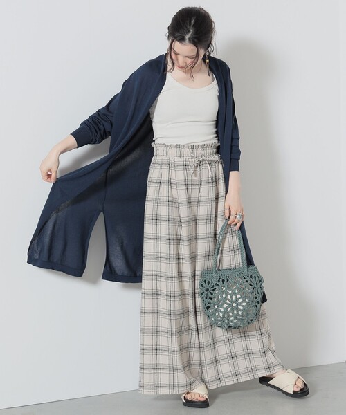 BEAMS HEART（ビームスハート）の「BEAMS HEART / 着ながし ロングカーディガン（カーディガン/ボレロ・レディース・オフホワイト/ライトグレー/ネイビー/ミント・FREE）」の15枚目の写真