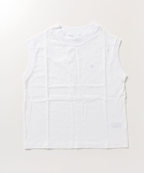 Champion（チャンピオン）の「チャンピオン  SLEEVELESS SHIRT_（タンクトップ・レディース・ホワイト/オレンジ/ダークグレー・M/L）」の2枚目の写真