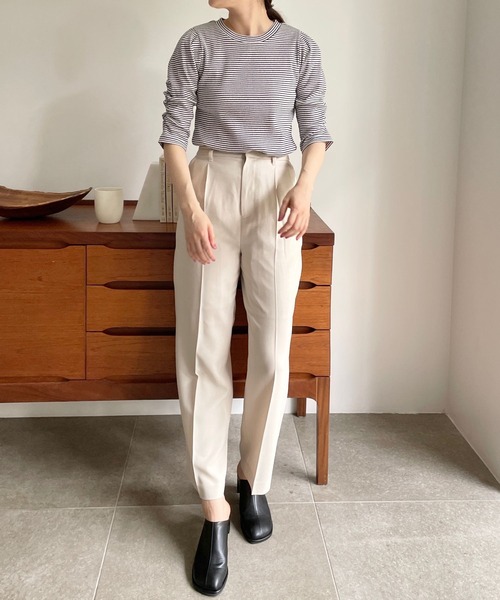 LOWRYS FARM(ローリーズファーム)の「リブパワショル5S 195480(Tシャツ/カットソー・レディース・ホワイト/ブラック/グレー/その他・FREE)」の10枚目の写真