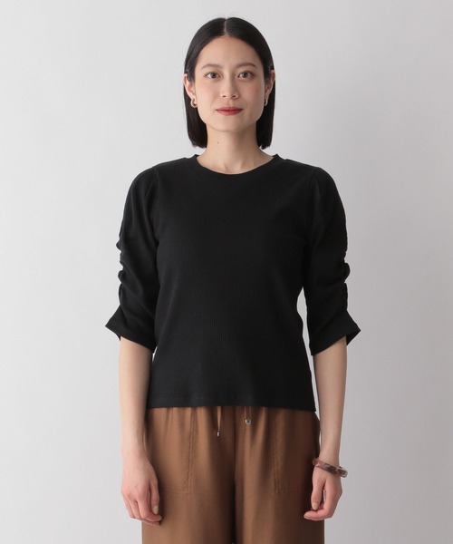 LOWRYS FARM(ローリーズファーム)の「リブパワショル5S 195480(Tシャツ/カットソー・レディース・ホワイト/ブラック/グレー/その他・FREE)」の14枚目の写真