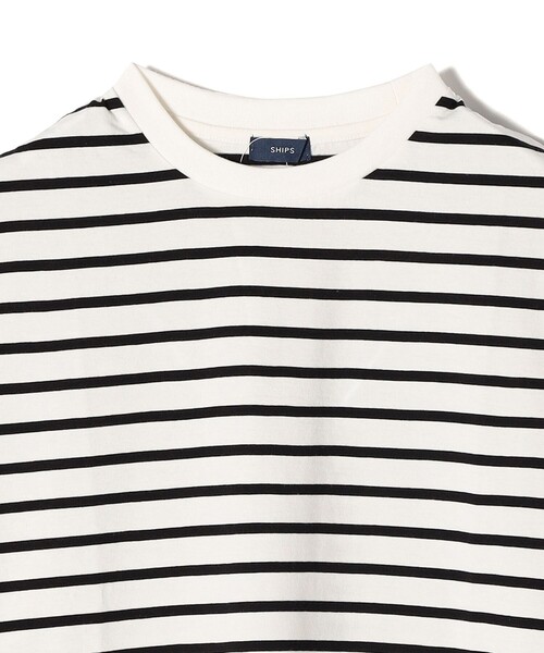 SHIPS（シップス）の「* オーガニックコットン フレンチスリーブ スリット TEE 24SS ◇（Tシャツ/カットソー・レディース・ホワイト/オフホワイト/ブラック/ブルー/チャコールグレー/ライトグレー/ライトブルー/ピンク・MEDIUM/SMALL）」の21枚目の写真