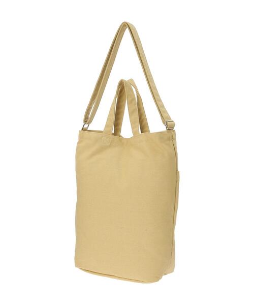 Samansa Mos2 blue（サマンサモスモスブルー）の「キャンバスアウトポケット2WAYショルダーバッグ（ハンドバッグ・レディース・キナリ/グレー/イエロー・ﾌﾘ-）」の14枚目の写真