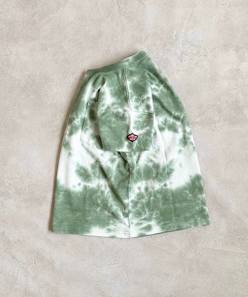 BIG FIELD（ビッグフィールド）の「タイダイTee (80～150cm)（Tシャツ/カットソー・キッズ・ブルー/カーキ/チャコール・80/90/95/100/110/120/130/140/150）」の6枚目の写真