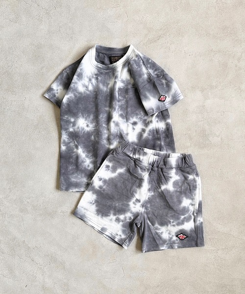 BIG FIELD（ビッグフィールド）の「タイダイTee (80～150cm)（Tシャツ/カットソー・キッズ・ブルー/カーキ/チャコール・80/90/95/100/110/120/130/140/150）」の9枚目の写真