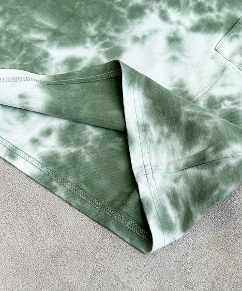 BIG FIELD（ビッグフィールド）の「タイダイTee (80～150cm)（Tシャツ/カットソー・キッズ・ブルー/カーキ/チャコール・80/90/95/100/110/120/130/140/150）」の7枚目の写真