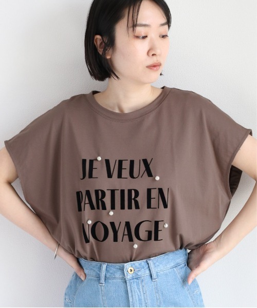 tシャツ 「WEB限定」シルケットパールロゴトップス レディース cepo（セポ）の「シルケットパールロゴTee（Tシャツ