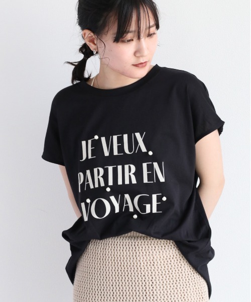 tシャツ 「WEB限定」シルケットパールロゴトップス レディース cepo（セポ）の「シルケットパールロゴTee（Tシャツ
