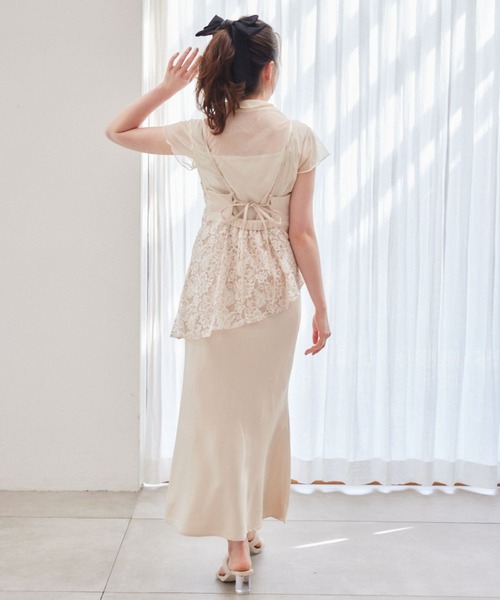 pomiii(ポミー)の「シアーハイネックトップス(Tシャツ/カットソー・レディース・ピンク/アイボリー・FREE)」の17枚目の写真