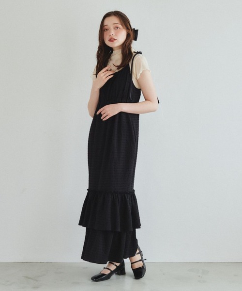 pomiii(ポミー)の「シアーハイネックトップス(Tシャツ/カットソー・レディース・ピンク/アイボリー・FREE)」の21枚目の写真