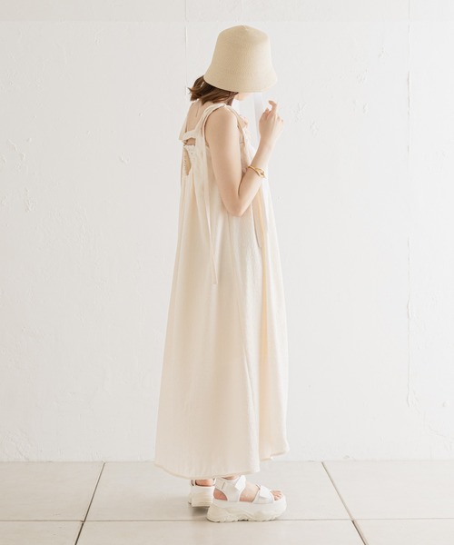 Chico(チコ)の「サイドリボン付ストローハット(ハット・レディース・アイボリー/ブラック/ブラウン・FREE)」の6枚目の写真