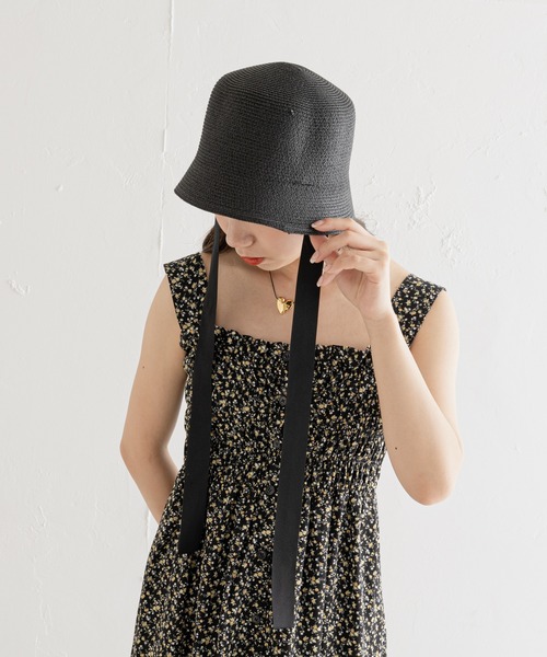 Chico(チコ)の「サイドリボン付ストローハット(ハット・レディース・アイボリー/ブラック/ブラウン・FREE)」の12枚目の写真