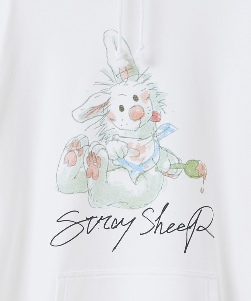 STRAY SHEEP（ストレイシープ）の「[STRAY SHEEP]スージー・ズー×STRAY SHEEP パーカー（パーカー・レディース・ホワイト系/ホワイト系1・X-LARGE/LARGE/MEDIUM）」の3枚目の写真