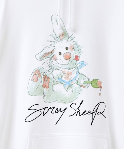 STRAY SHEEP（ストレイシープ）の「[STRAY SHEEP]スージー・ズー×STRAY SHEEP パーカー（パーカー・レディース・ホワイト系/ホワイト系1・X-LARGE/LARGE/MEDIUM）」の20枚目の写真
