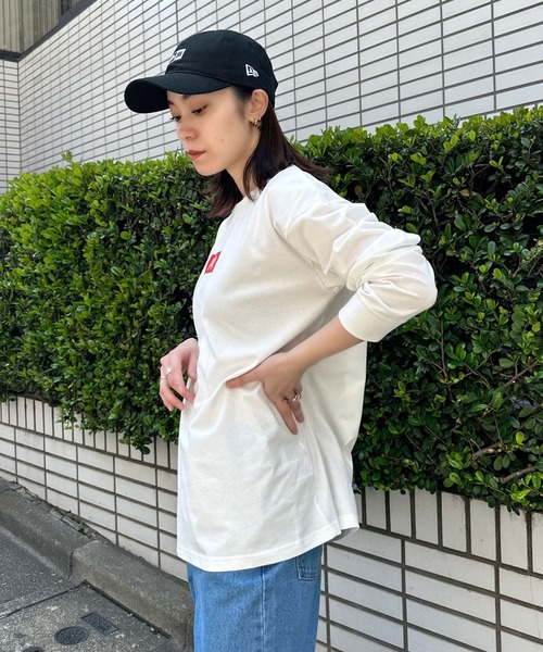 Eglly(エグリー)の「EgllyボックスロゴロンT(Tシャツ/カットソー・レディース・グリーン/ホワイト/パープル・FREE)」の18枚目の写真