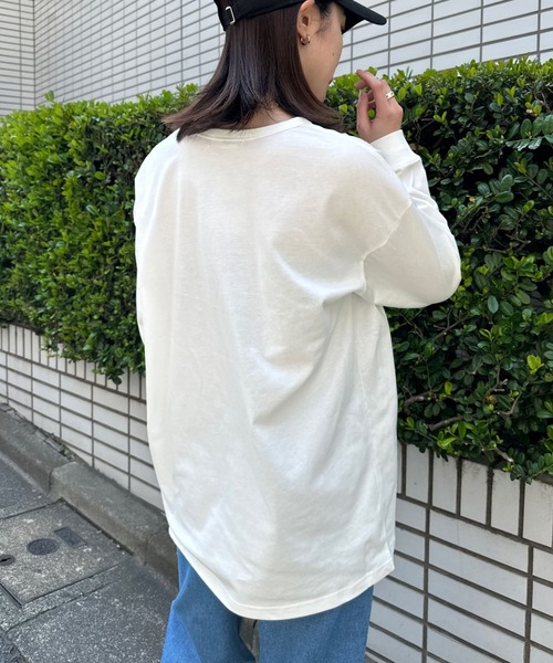 Eglly(エグリー)の「EgllyボックスロゴロンT(Tシャツ/カットソー・レディース・グリーン/ホワイト/パープル・FREE)」の21枚目の写真