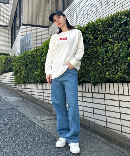 Eglly(エグリー)の「EgllyボックスロゴロンT(Tシャツ/カットソー・レディース・グリーン/ホワイト/パープル・FREE)」の13枚目の写真