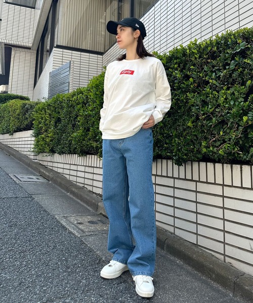 Eglly(エグリー)の「EgllyボックスロゴロンT(Tシャツ/カットソー・レディース・グリーン/ホワイト/パープル・FREE)」の9枚目の写真