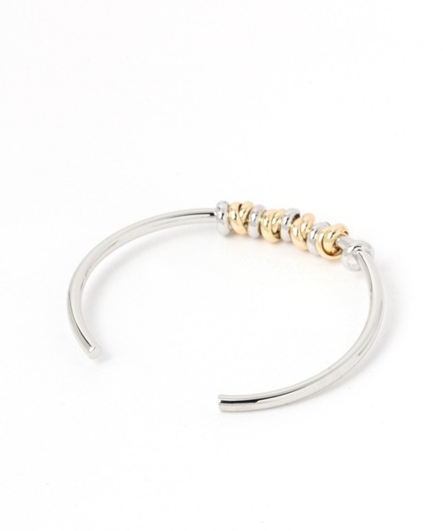 LEPSIM（レプシィム）の「メタルフープバングル　906375（バングル/リストバンド・レディース・シルバー/ゴールド・ONE SIZE）」の3枚目の写真