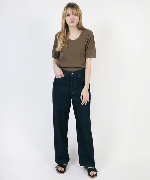 RNA-N(アールエヌエーエヌ)の「M2059 リサイクルリブプルオーバー(Tシャツ/カットソー・レディース・カーキブラウン/チャコール/キナリ・MEDIUM)」の17枚目の写真