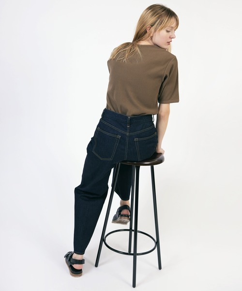 RNA-N(アールエヌエーエヌ)の「M2059 リサイクルリブプルオーバー(Tシャツ/カットソー・レディース・カーキブラウン/チャコール/キナリ・MEDIUM)」の22枚目の写真