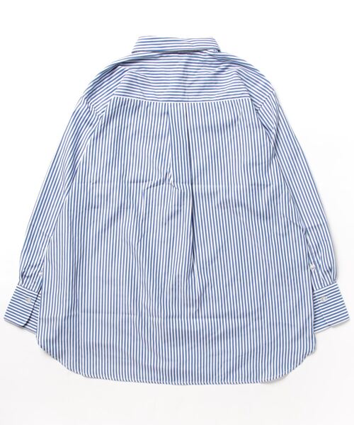 Grand PARK（グランドパーク）の「長袖ストライプシャツ（シャツ/ブラウス・レディース・ブルー/ネイビー・FREE）」の3枚目の写真