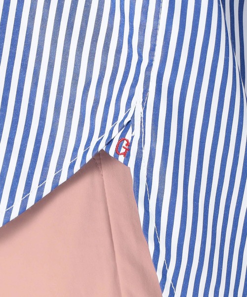 Grand PARK（グランドパーク）の「長袖ストライプシャツ（シャツ/ブラウス・レディース・ブルー/ネイビー・FREE）」の10枚目の写真