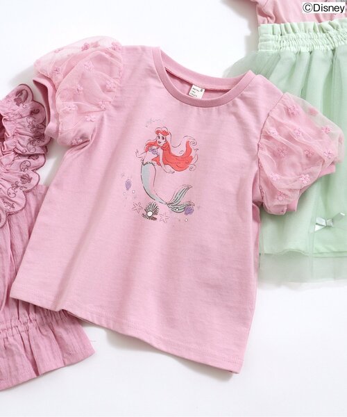 Disney(ディズニー)の「ディズニープリンセス・フローズン/パフスリーブTシャツ(Tシャツ/カットソー・キッズ・サックスブルー/ピンク/ラベンダー/イエロー・110/130/140/120/90/100/80)」の4枚目の写真