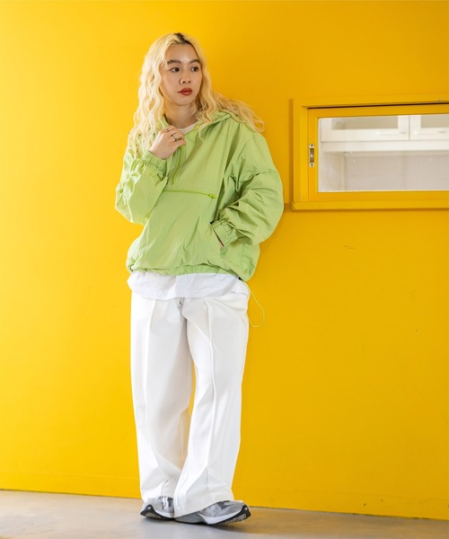 miette（ミエット）の「センタープレスジャージワイドパンツ（その他パンツ・レディース・オフホワイト/ライトブルー/レッド・FREE）」の4枚目の写真