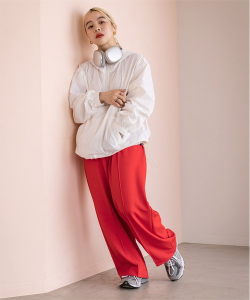 miette（ミエット）の「センタープレスジャージワイドパンツ（その他パンツ・レディース・オフホワイト/ライトブルー/レッド・FREE）」の9枚目の写真