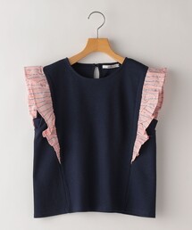 SHIPS（シップス）の「SHIPS KIDS:140～150cm / ショルダー フリル ノースリーブ TEE（Tシャツ/カットソー・キッズ）」