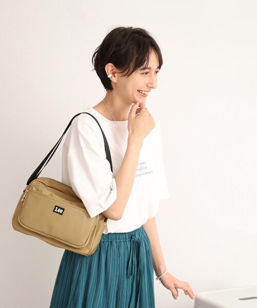 前ポケット付きバッグ ☆ ジョリーフルール セール】 【Lee別注】ポケットショルダーバッグ （ショルダー