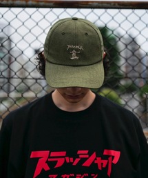 THRASHER（スラッシャー）の「GONS ART 6P DAD CAP/スラッシャーフロントGONSアート・デザイン６パネルキャップ（キャップ）」