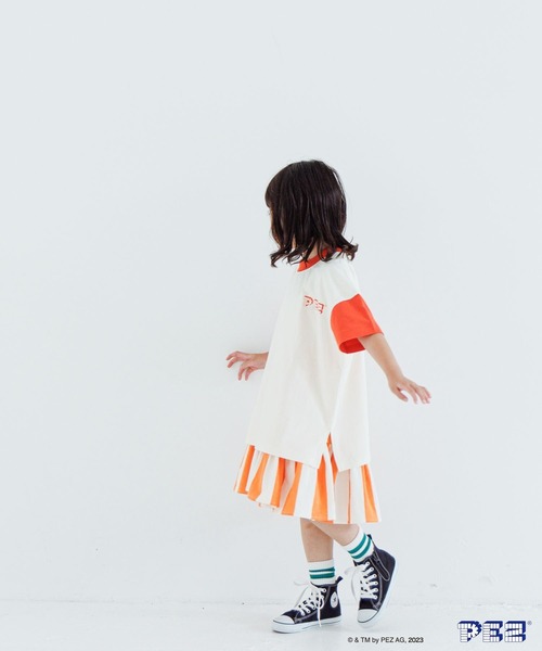 LOWRYS FARM（ローリーズファーム）の「ＰＥＺハイショクＴシャツショートスリーブ　963591（Tシャツ/カットソー・キッズ・レッド/ネイビー・110cm/140cm/150cm/130cm/120cm）」の4枚目の写真