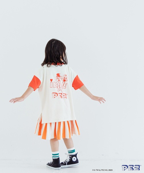 LOWRYS FARM（ローリーズファーム）の「ＰＥＺハイショクＴシャツショートスリーブ　963591（Tシャツ/カットソー・キッズ・レッド/ネイビー・110cm/140cm/150cm/130cm/120cm）」の5枚目の写真