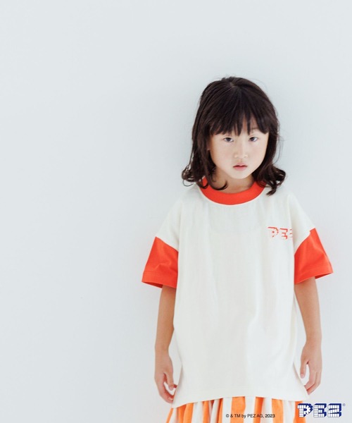 LOWRYS FARM（ローリーズファーム）の「ＰＥＺハイショクＴシャツショートスリーブ　963591（Tシャツ/カットソー・キッズ・レッド/ネイビー・110cm/140cm/150cm/130cm/120cm）」の6枚目の写真