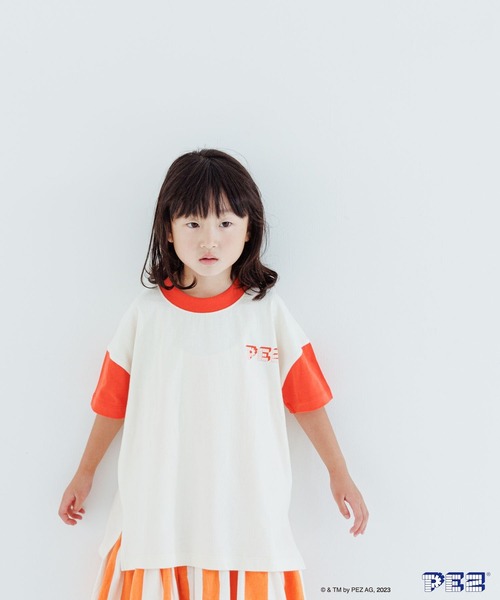 LOWRYS FARM（ローリーズファーム）の「ＰＥＺハイショクＴシャツショートスリーブ　963591（Tシャツ/カットソー・キッズ・レッド/ネイビー・110cm/140cm/150cm/130cm/120cm）」の7枚目の写真