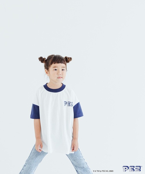 LOWRYS FARM（ローリーズファーム）の「ＰＥＺハイショクＴシャツショートスリーブ　963591（Tシャツ/カットソー・キッズ・レッド/ネイビー・110cm/140cm/150cm/130cm/120cm）」の13枚目の写真