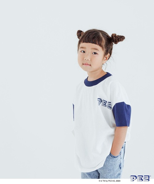 LOWRYS FARM（ローリーズファーム）の「ＰＥＺハイショクＴシャツショートスリーブ　963591（Tシャツ/カットソー・キッズ・レッド/ネイビー・110cm/140cm/150cm/130cm/120cm）」の14枚目の写真