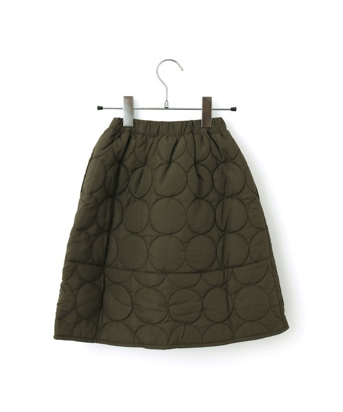 MAKE YOUR DAY（メイクユアデイ）の「ドットキルトスカート■80～140cm（スカート・キッズ・カーキ/ブラック・90/80/120/140/130/110/100）」の12枚目の写真