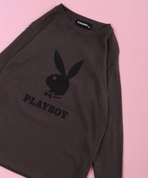 PLAYBOY（プレイボーイ）の「PLAYBOYプリントロンT KIDS（Tシャツ/カットソー）」