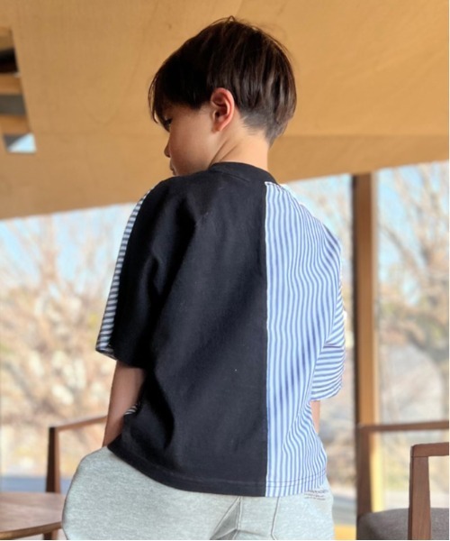 GROOVY COLORS(グルービーカラーズ)の「WOODLAND WIDE シルエット Tシャツ(Tシャツ/カットソー・キッズ・ブラック/ホワイト・110/120/90/100)」の10枚目の写真