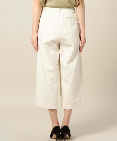 BEAUTY&YOUTH UNITED ARROWS（ビューティーアンドユースユナイテッドアローズ）の「BY ツイルクロップド9分丈ガウチョパンツ◆（その他パンツ・レディース・オフホワイト・SMALL/MEDIUM）」の2枚目の写真
