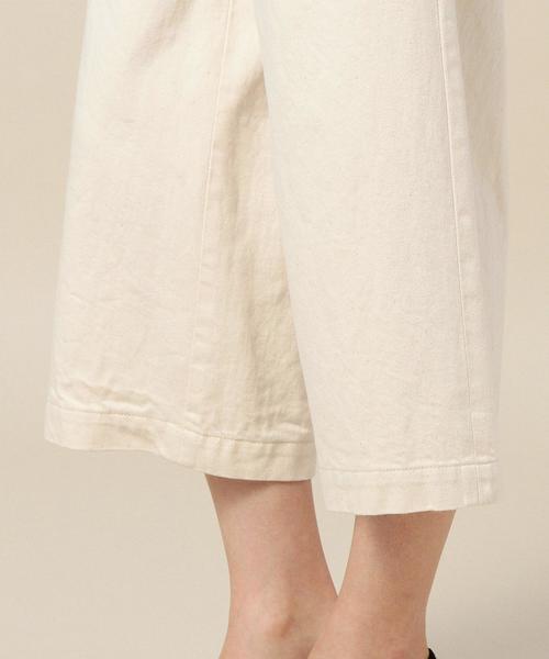 BEAUTY&YOUTH UNITED ARROWS（ビューティーアンドユースユナイテッドアローズ）の「BY ツイルクロップド9分丈ガウチョパンツ◆（その他パンツ・レディース・オフホワイト・SMALL/MEDIUM）」の8枚目の写真