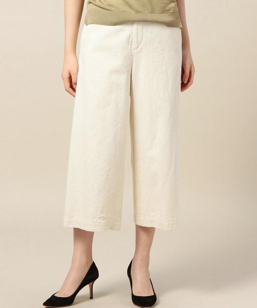BEAUTY&YOUTH UNITED ARROWS（ビューティーアンドユースユナイテッドアローズ）の「BY ツイルクロップド9分丈ガウチョパンツ◆（その他パンツ・レディース・オフホワイト・SMALL/MEDIUM）」の11枚目の写真