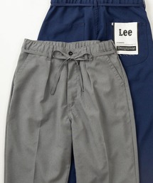 Lee（リー）の「【Lee/リー】ルーズシルエット ウエストベルト付き ワンタックトラウザーパンツ/カラーパンツ/イージーパンツ（スラックス・レディース）」