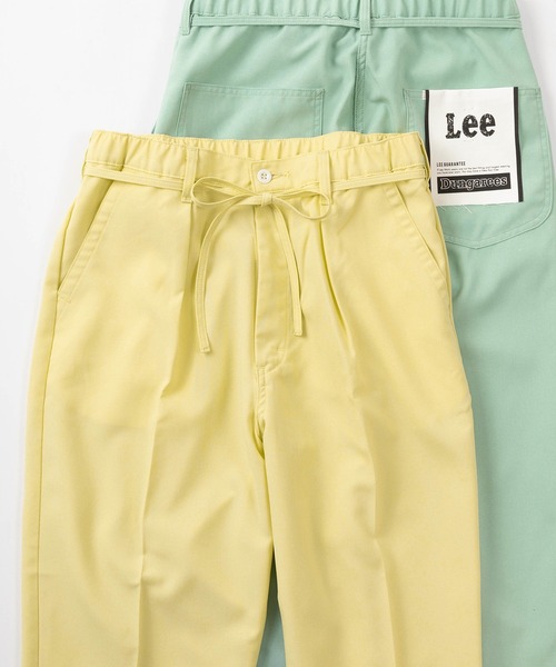 Lee(リー)の「【Lee/リー】ルーズシルエット ウエストベルト付き ワンタックトラウザーパンツ/カラーパンツ/イージーパンツ(スラックス・メンズ・グレー/ネイビー/ブラック/ミント/ライトベージュ/レモンイエロー・XS/S/M/XL/L)」の6枚目の写真